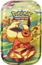 Load image into Gallery viewer, Pokemon SV8.5 Prismatic Evolutions Mini Tin (Choose Your Tin) - Pre-Order