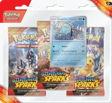 Load image into Gallery viewer, Pokemon Scarlet and Violet SV8 Surging Sparks 3-Pack Blister