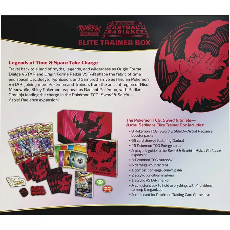 astral radiance booster box msrp Pack Bison's Games LLC 21 Pokemon V cards Pokemon Astral Radiance Elite Trainer