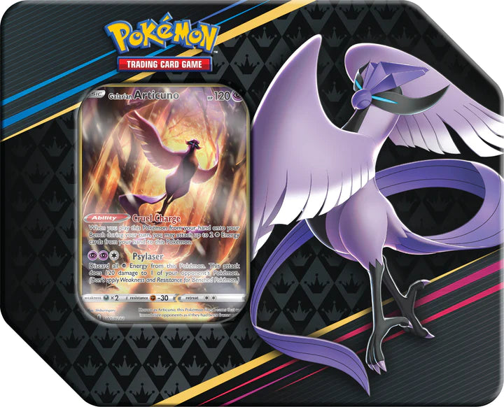 pokemon trading card game crown zenith tin Collection Tins (Choose Your Tin!) – 88 Cardhouse This card features Moltres in its V form Crown Zenith Tin Case -