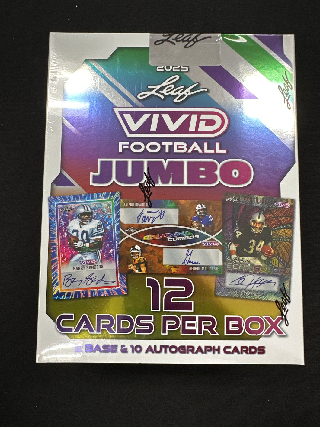 2025 Leaf Vivid Football Jumbo Hobby Box