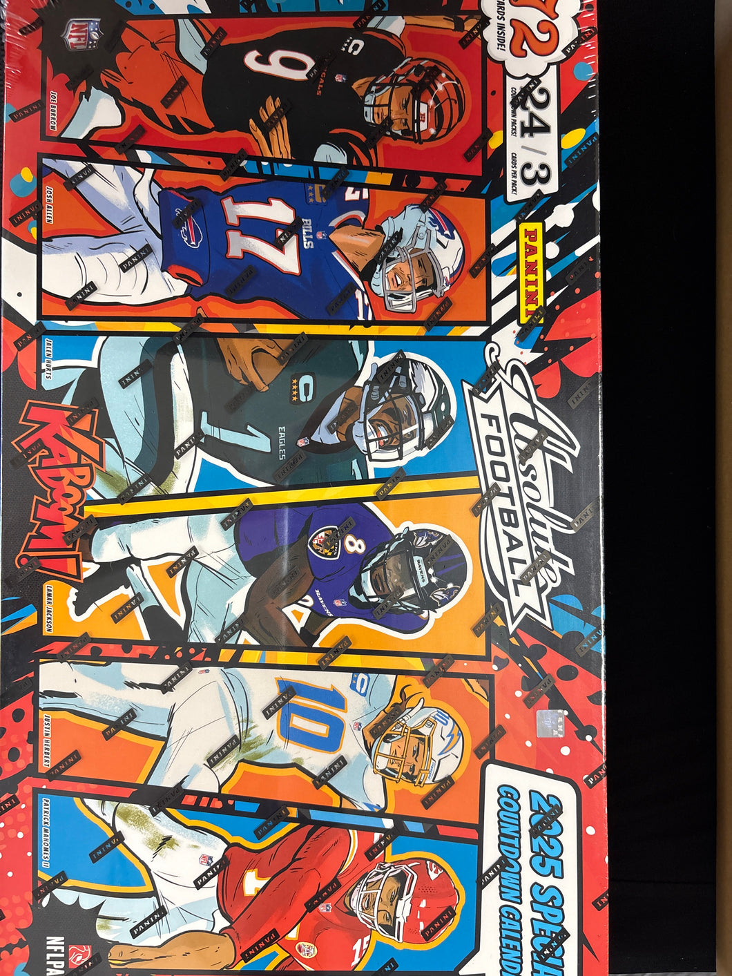 2025 NFL Panini Absolute Special KABOOM! Countdown Calendar