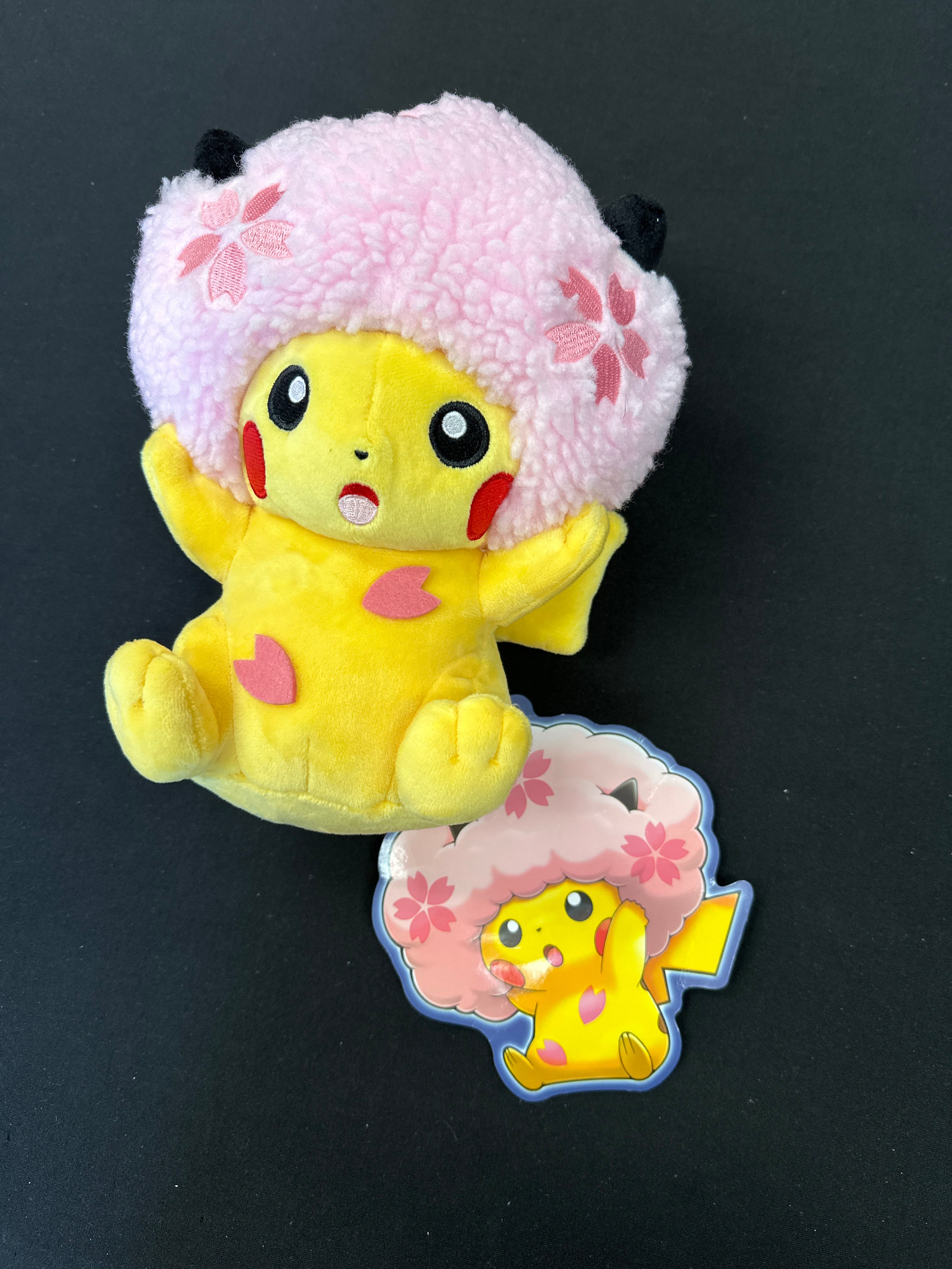 Sakura Cherry Blossom Afro Pikachu Plush – 88 Cardhouse