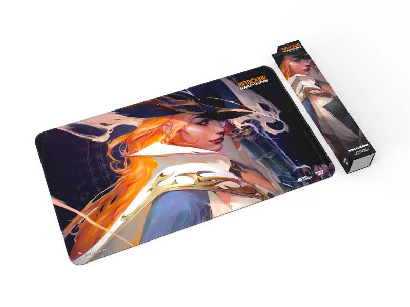 Alfombrilla De Juego Riftbound TCG De Ahri - League Of Legends, 61x35,6 Cm De Neopreno Con Borde Cosido Y Respaldo Antideslizante
