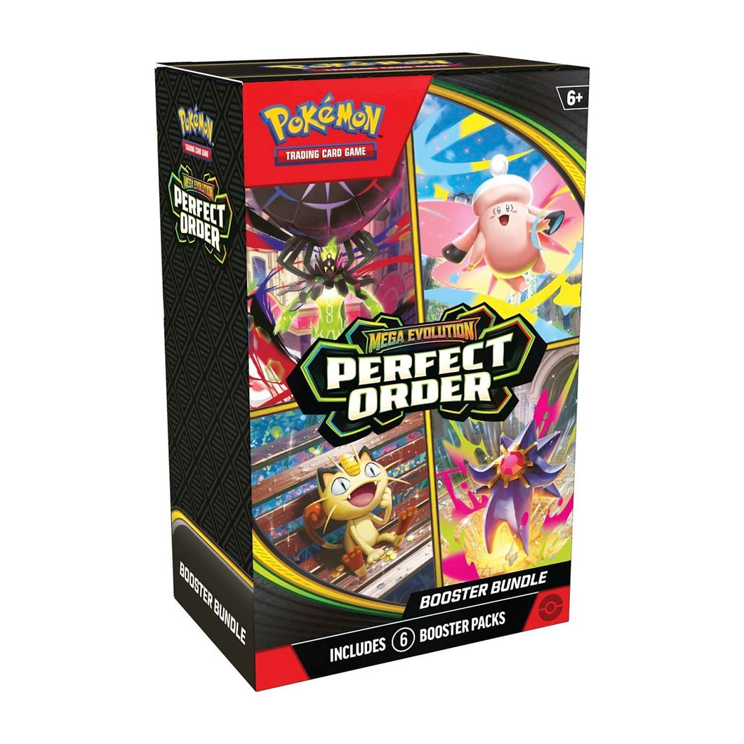 how many booster packs in a pokemon booster box Pokemon TCG ME3 Perfect Order Booster Bundle 6 Packs – 88 Cardhouse