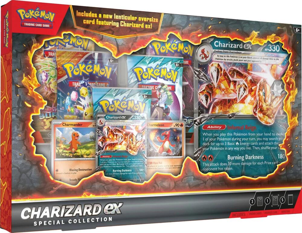 Pokemon Charizard EX Special Collection Box – 88 Cardhouse