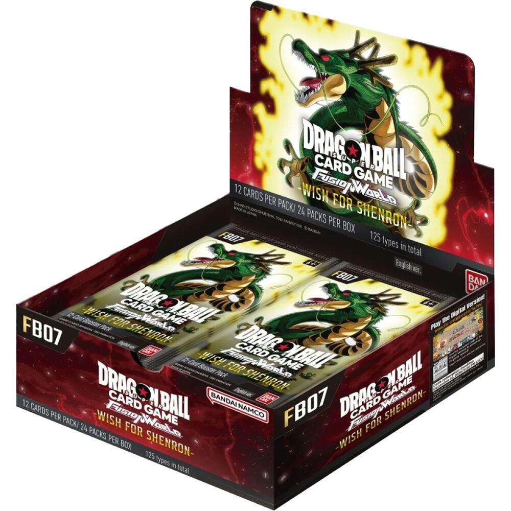 Dragon Ball Fusion World Wish For Shenron FB-07 English Booster Box - Pre-Order