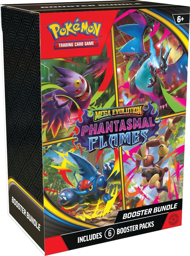 Pokemon TCG ME2 Phantasmal Flames Booster Bundle 6 Packs – 88 Cardhouse