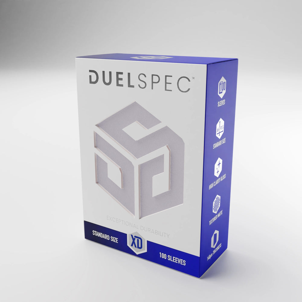 duelspec card sleeves SLEEVE YOUR GAME You'll need 2 packs of our Standard American (Color Code: GREEN ) to sleeve your edition of Duel for Cardia! Utilize your cards' unique abilities and 64.5 x 91.5 mm (for sleeving over Japanese sized TCG sleeves and adheres to BSR sleeve regulations for Level 2+ events) 80 sleeves per pack Embossed broccoli DuelSpec | Premium TCG Accessories