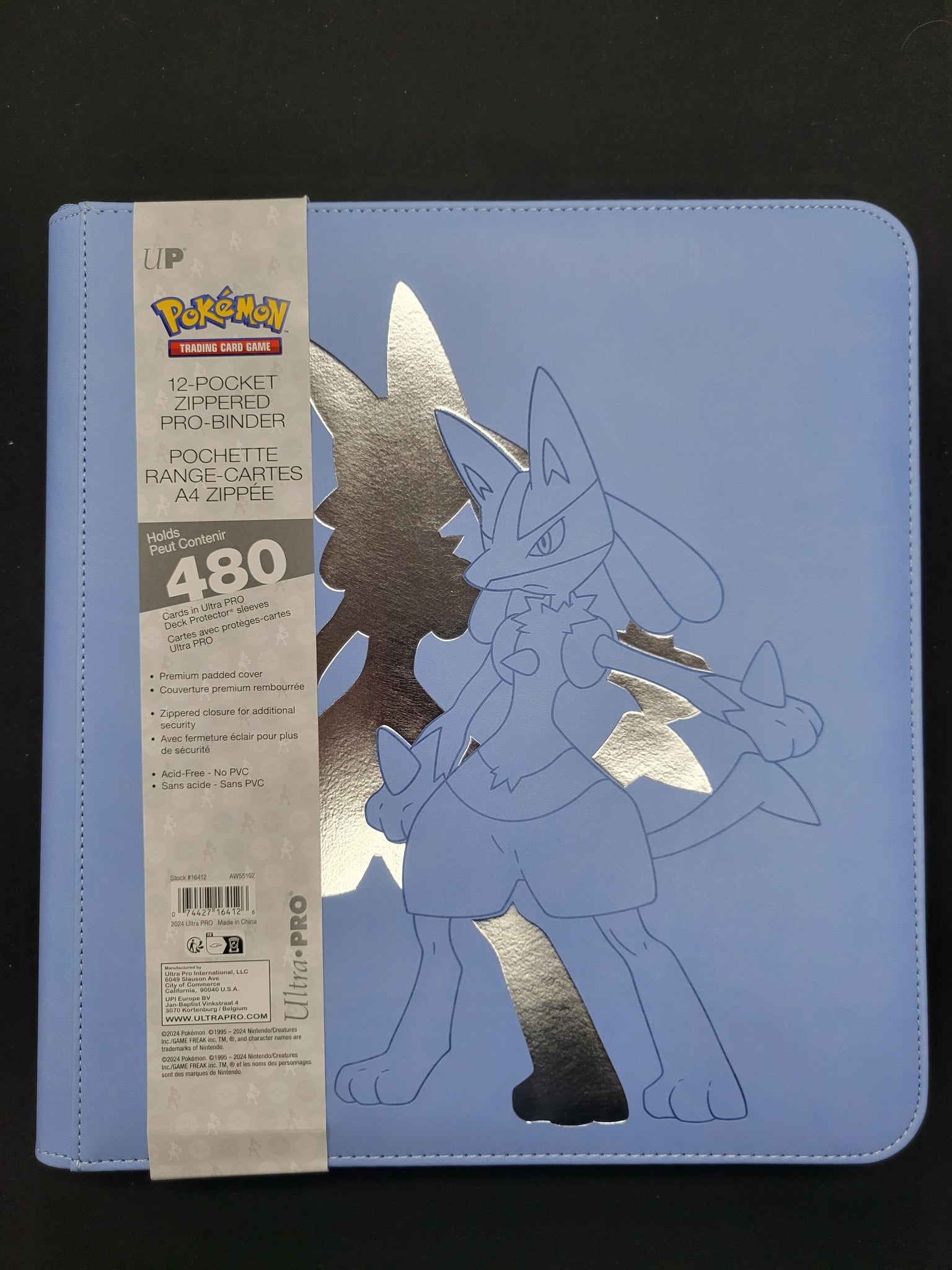 Elite Series - Ultra Pro - 12-Pocket Zippered Pro Binder Lucario Elite Series - Ultra Pro - 12-Pocket Zippered Pro Binder Lucario