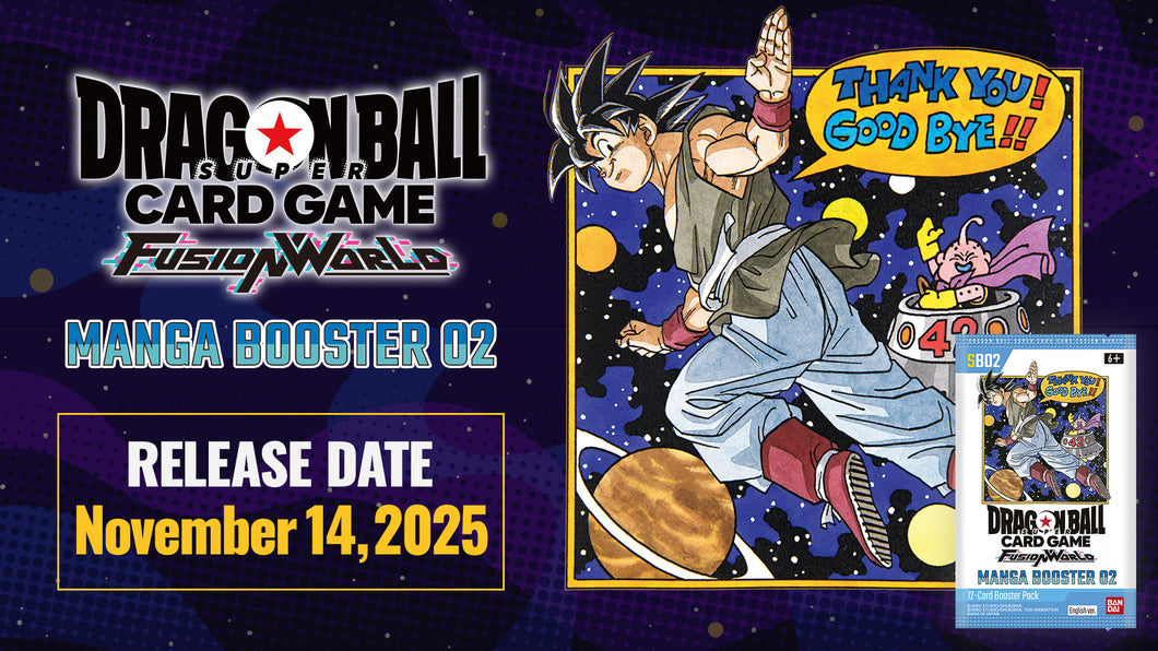 Dragon Ball Fusion World Manga Booster 02 SB-02 English Booster Box - Pre-Order