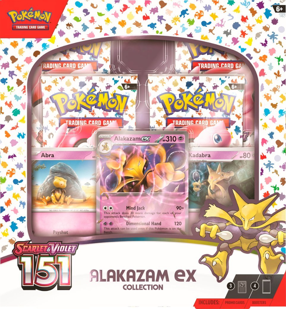 Pokemon SV3.5 Scarlet and Violet 151 Alakazam EX Collection Box - Pre-Order