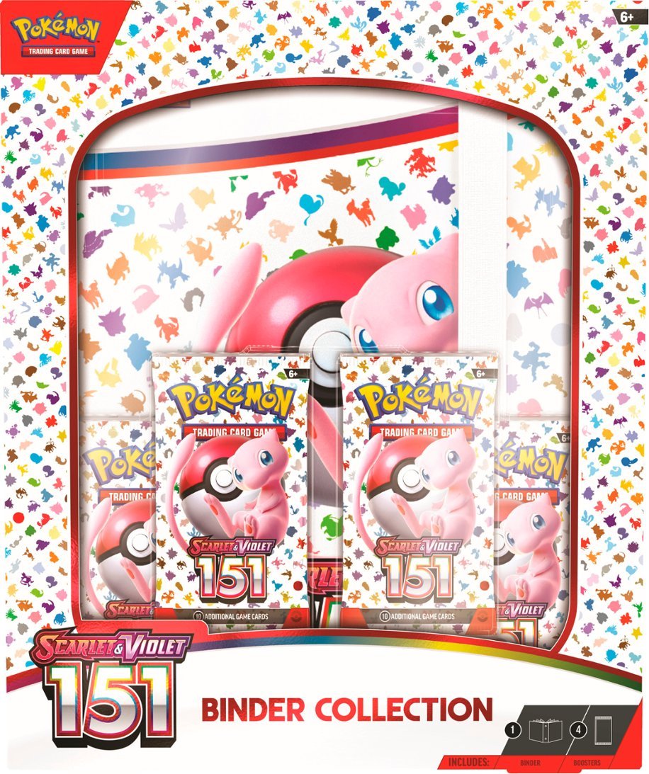 pokémon scarlet violet s10.5 binder collection 1 trading cards Pokemon SV3.5 Scarlet and Violet 151 Binder Collection – 88 Cardhouse