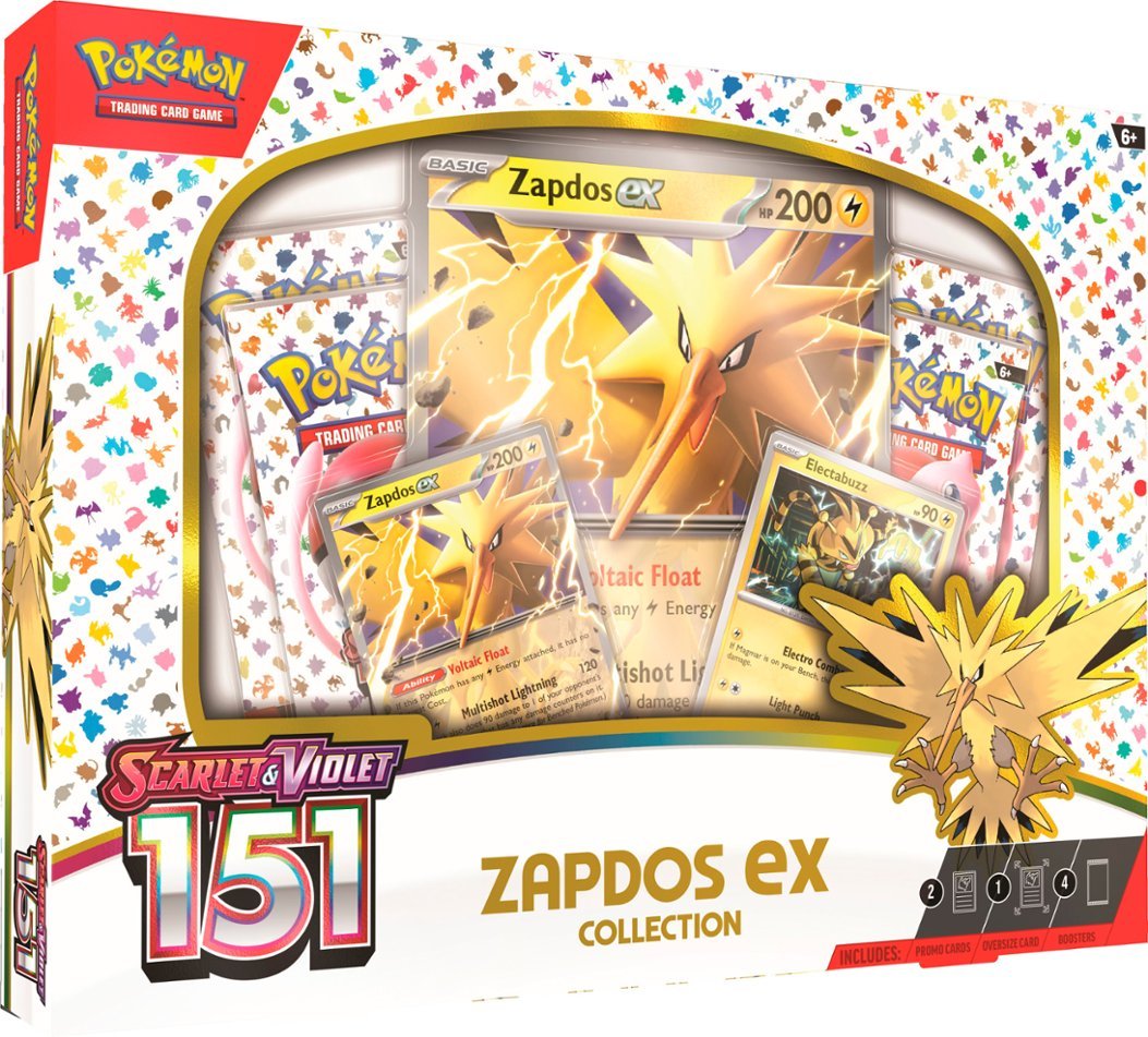 Pokemon SV3.5 Scarlet and Violet 151 Zapdos EX Collection Box - Pre-Order