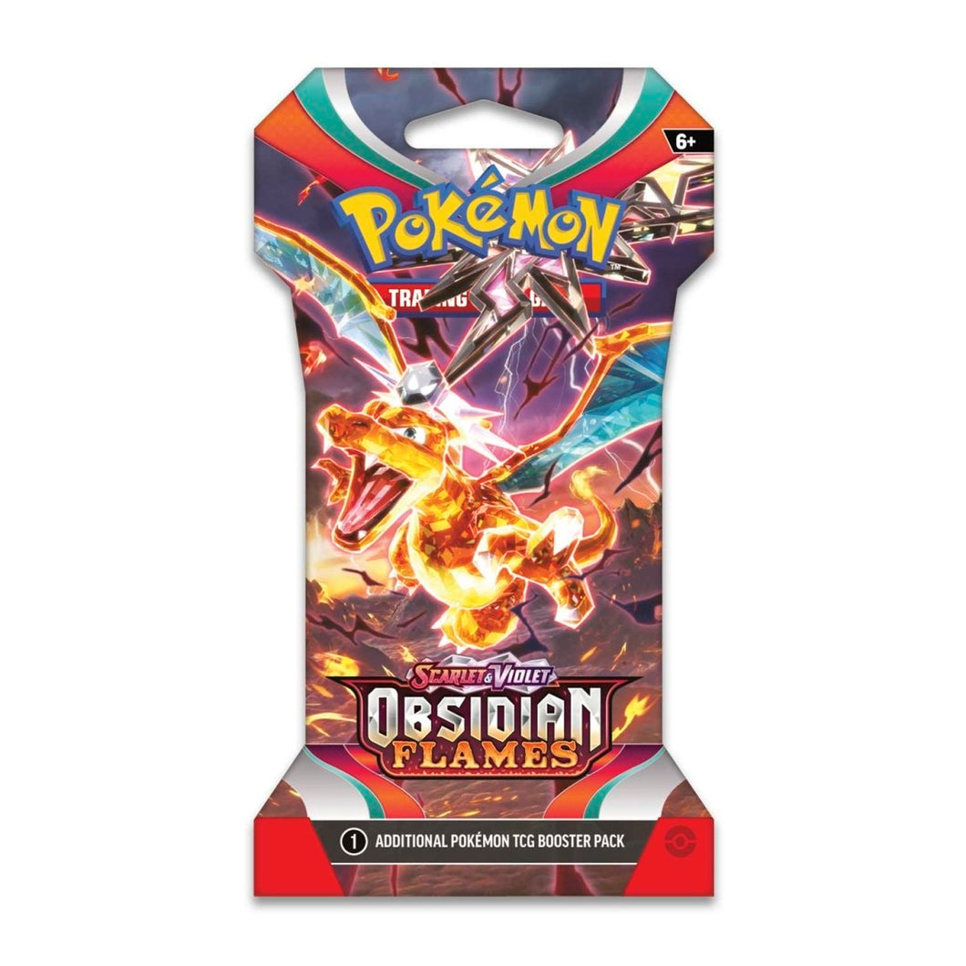 Pokemon Scarlet and Violet SV3 Obsidian Flames Sleeved Booster Pack