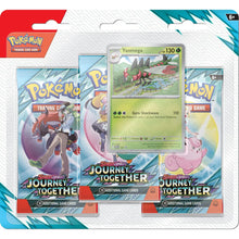 Load image into Gallery viewer, Pokemon Scarlet and Violet SV9 Journey Together 3-Pack Blister - Pre-Order
