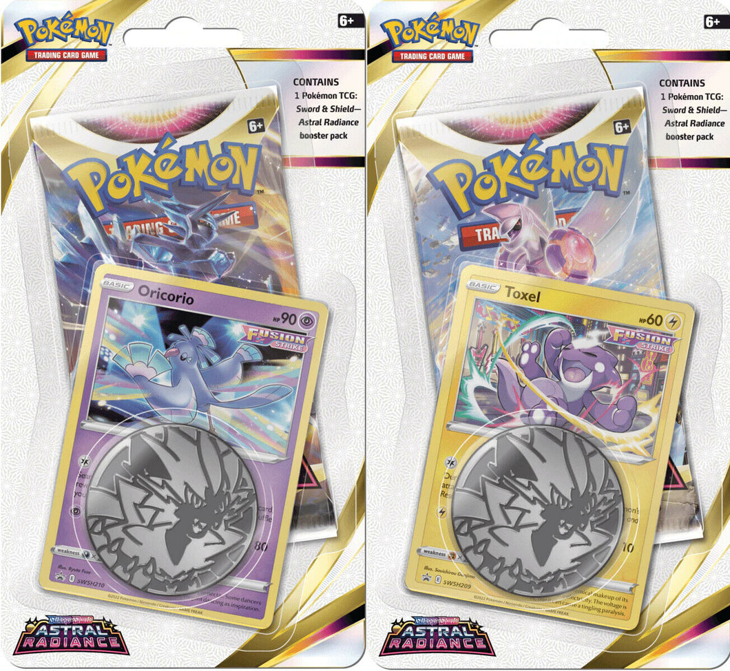Pokemon Astral Radiance Checklane Blister Oricorio/Toxel