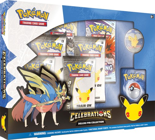 Pokemon Celebrations Deluxe Pin Collection (Zacian LV. X) – 88 Cardhouse