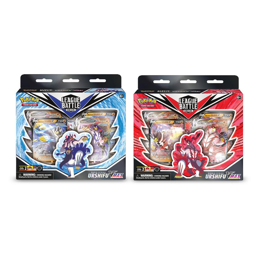 Pokemon TCG: Single Strike or Rapid Strike Urshifu VMAX League Battle Deck Collection (random assortment)