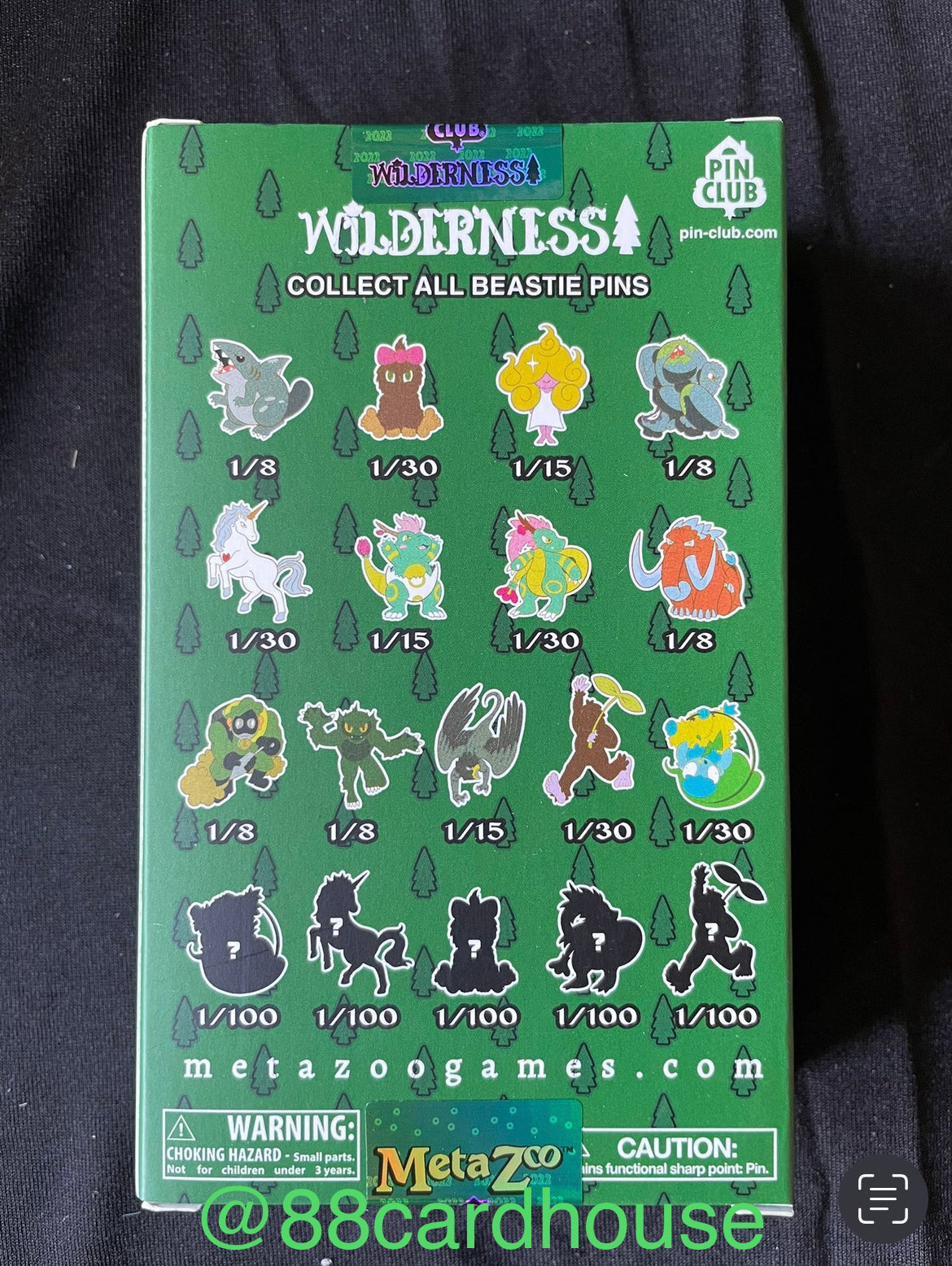 MetaZoo Wilderness X Pin Club 1st Edition Factory-Sealed Mystery Colle 88 Cardhouse MetaZoo Wilderness X Pin Club 1st Edition Factory-Sealed Mystery Colle 88 Cardhouse