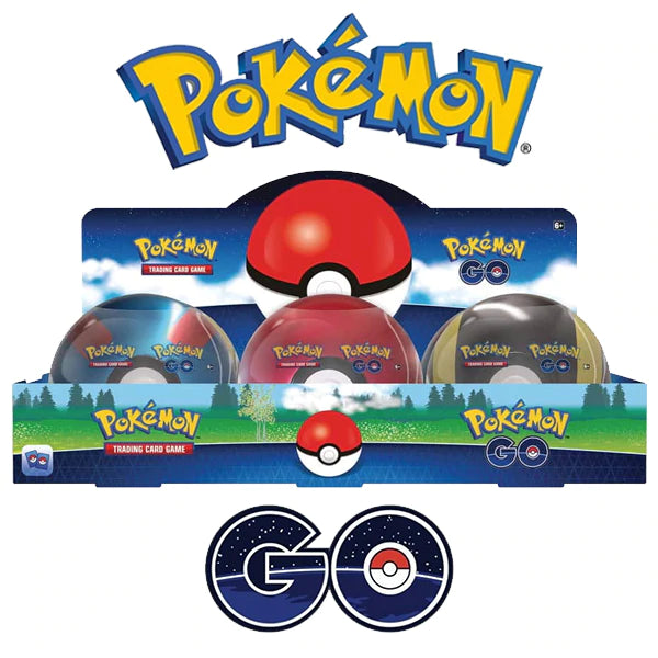 Pokémon GO Poke Ball Tin Display (All 6 Tins) - Pre-Order Ships 8/26