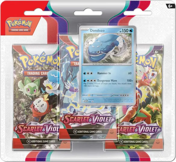 Pokemon Scarlet and Violet SV01 Base Set 3-Pack Blister - In Stock