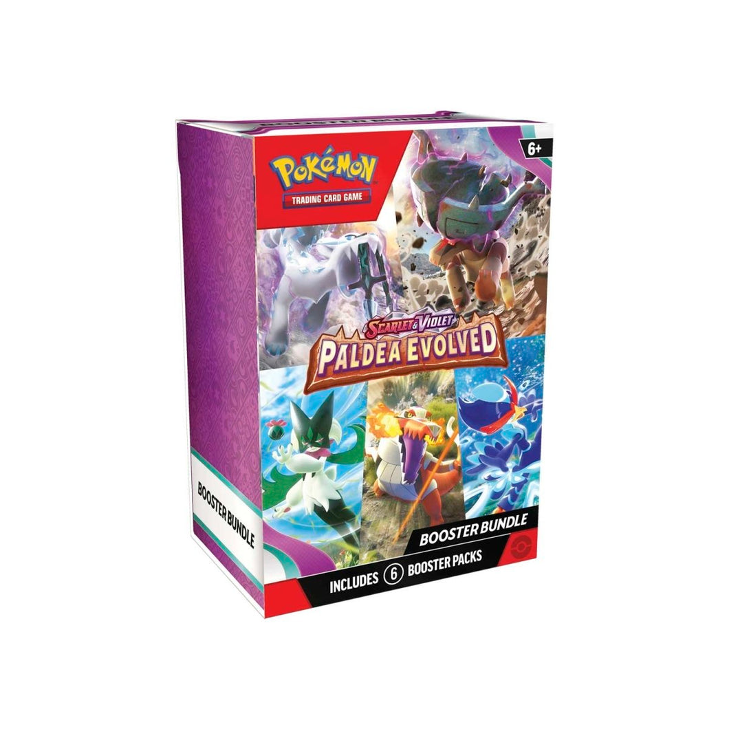 Pokemon SV2 Scarlet and Violet Paldea Evolved Booster Bundle 6 Packs