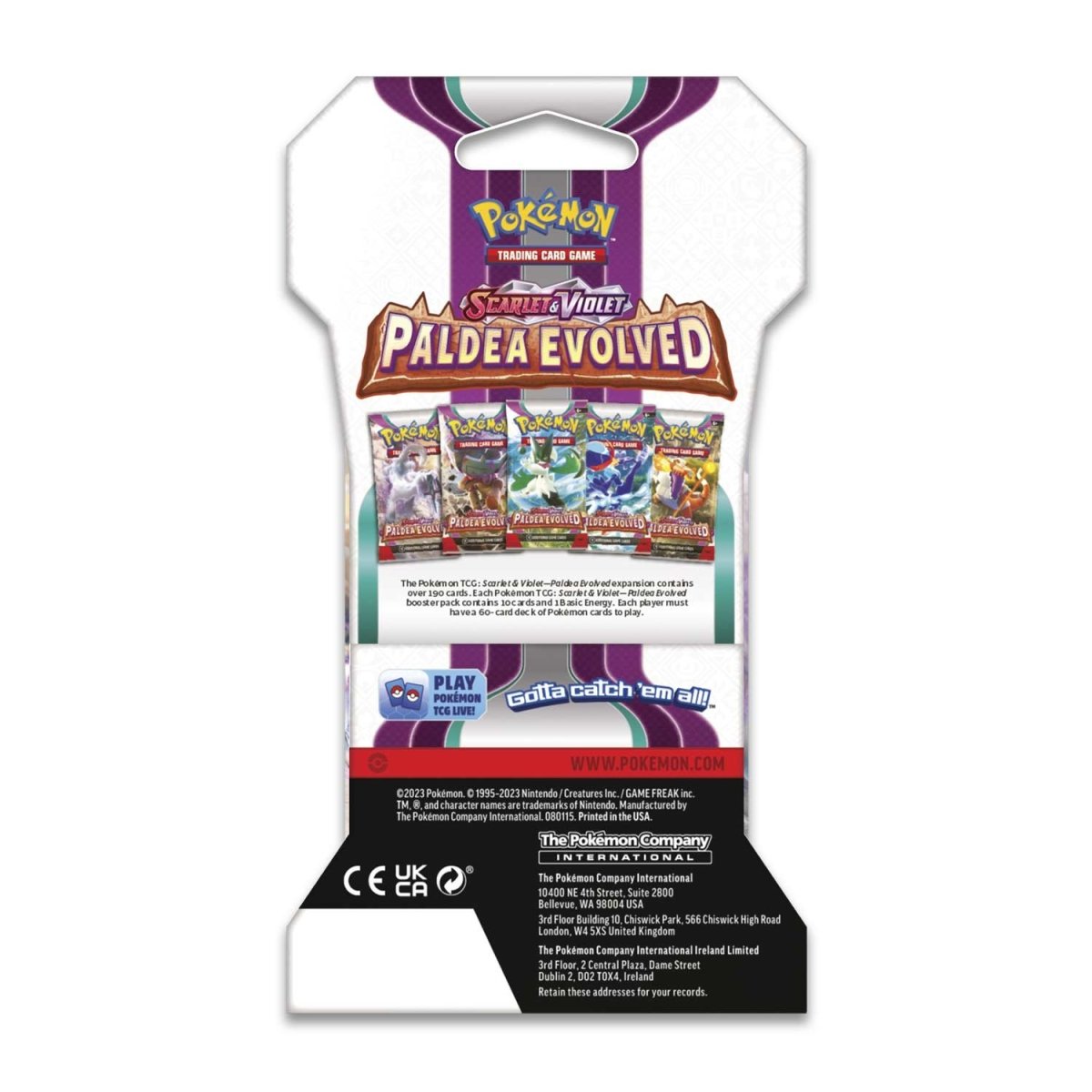 Pokemon Scarlet and Violet SV2 Paldea Evolved Sleeved Booster Pack – 88  Cardhouse